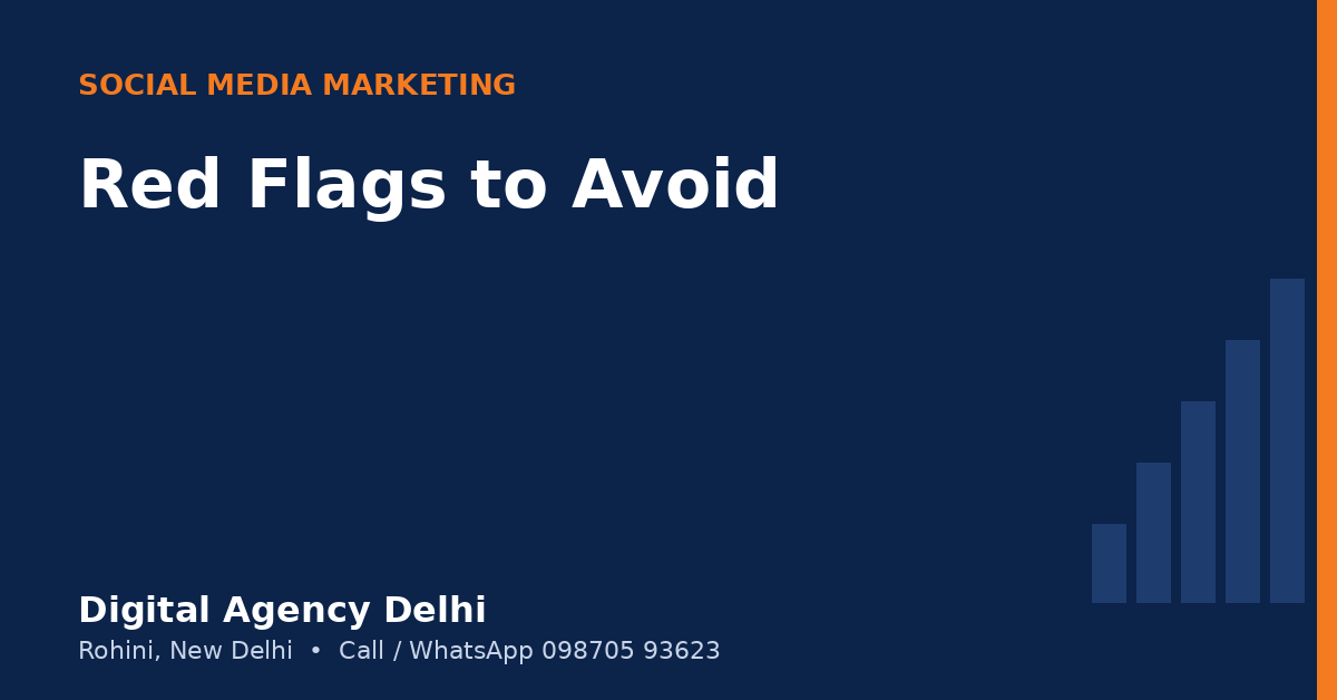 Warning signs to watch for when hiring a social media agency