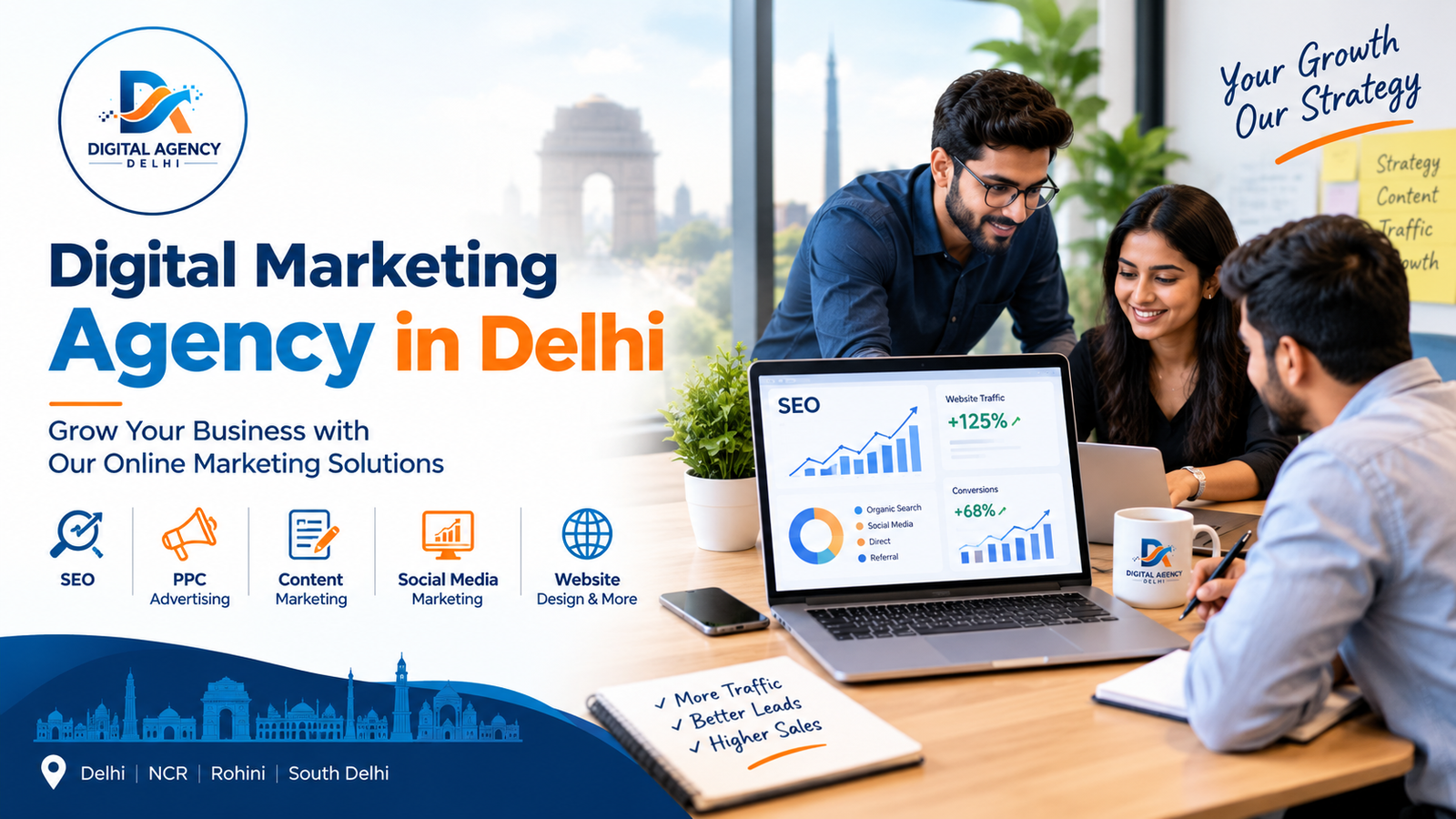 Digital marketing agency in Delhi offering SEO and online marketing services