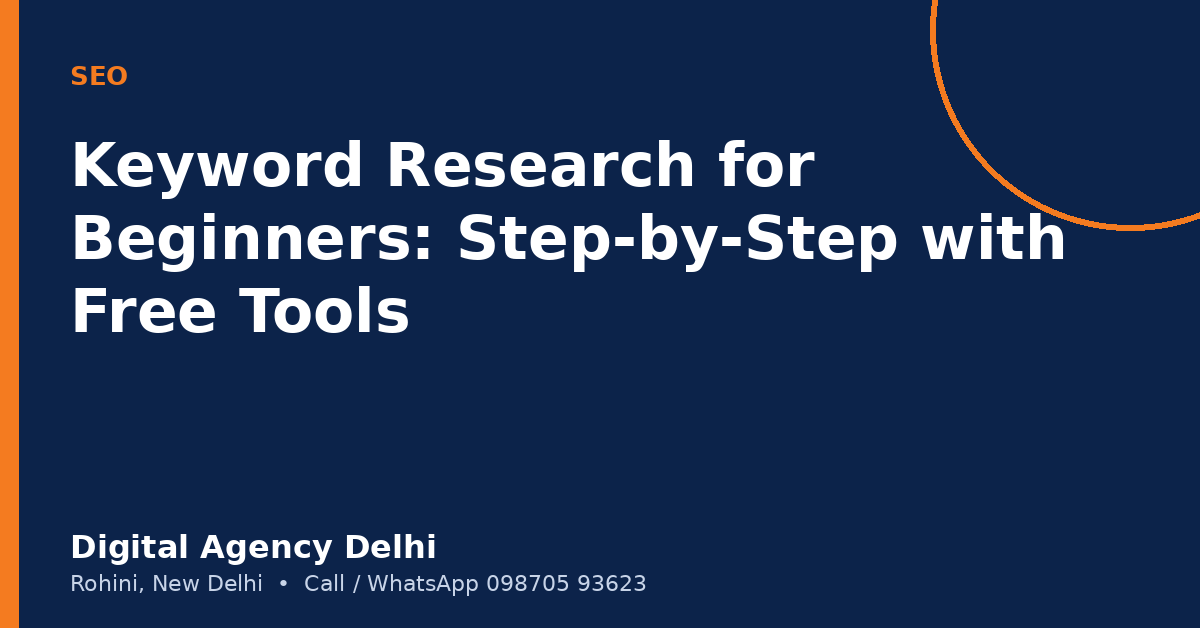 Keyword research for beginners step by step guide