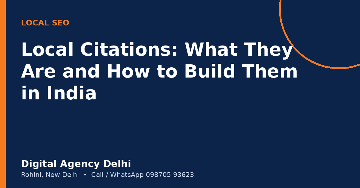 Local citations in India guide for small businesses