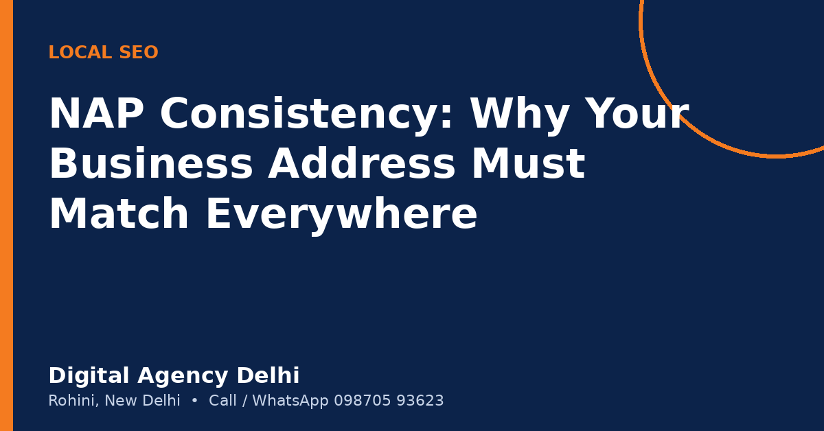 NAP consistency for local SEO name address phone