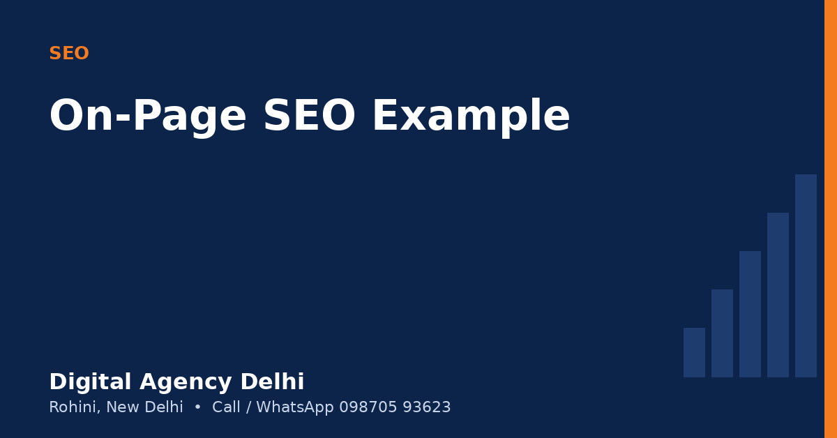 Before and after example of an optimised service page