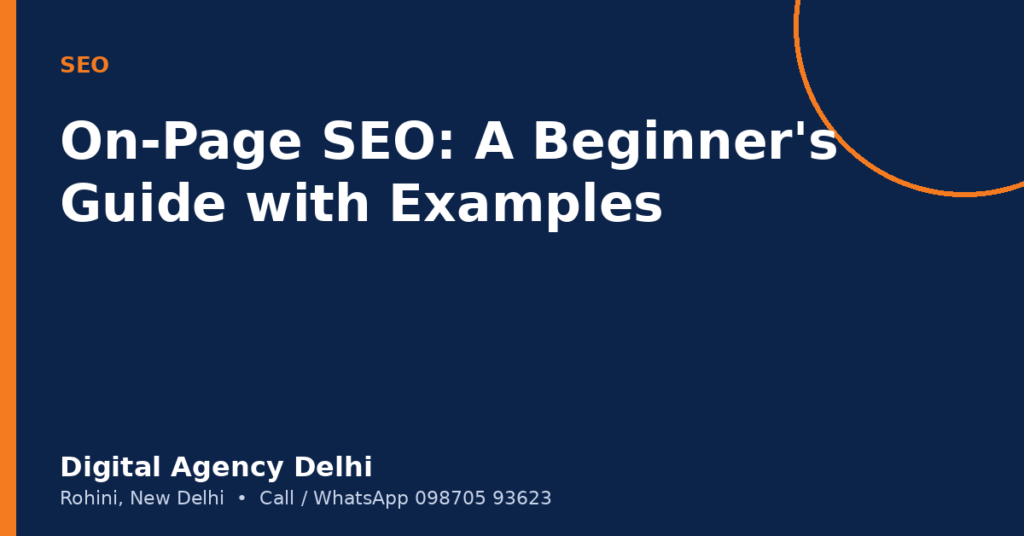 On-page SEO beginner guide with examples