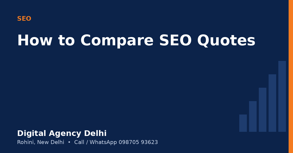 Business owner comparing SEO proposals from two agencies