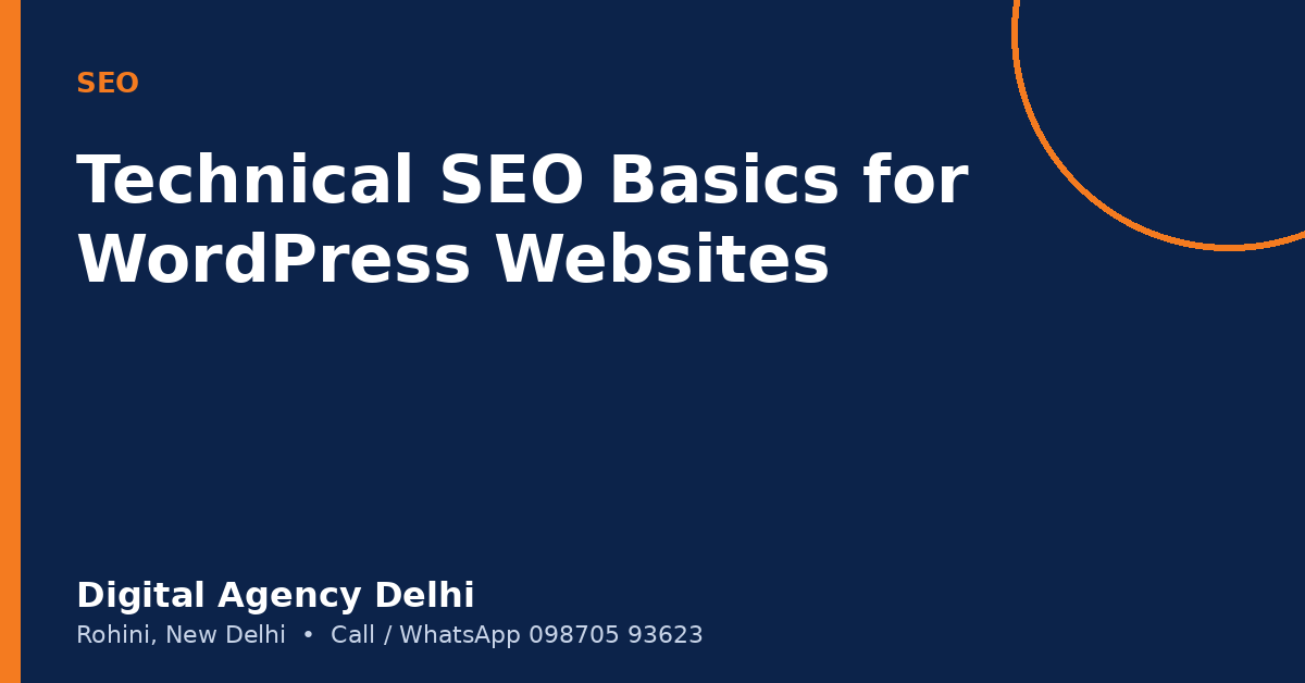 Technical SEO for WordPress websites basics guide