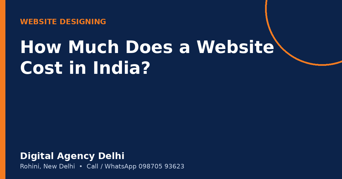 Website cost in India factors explained for small businesses